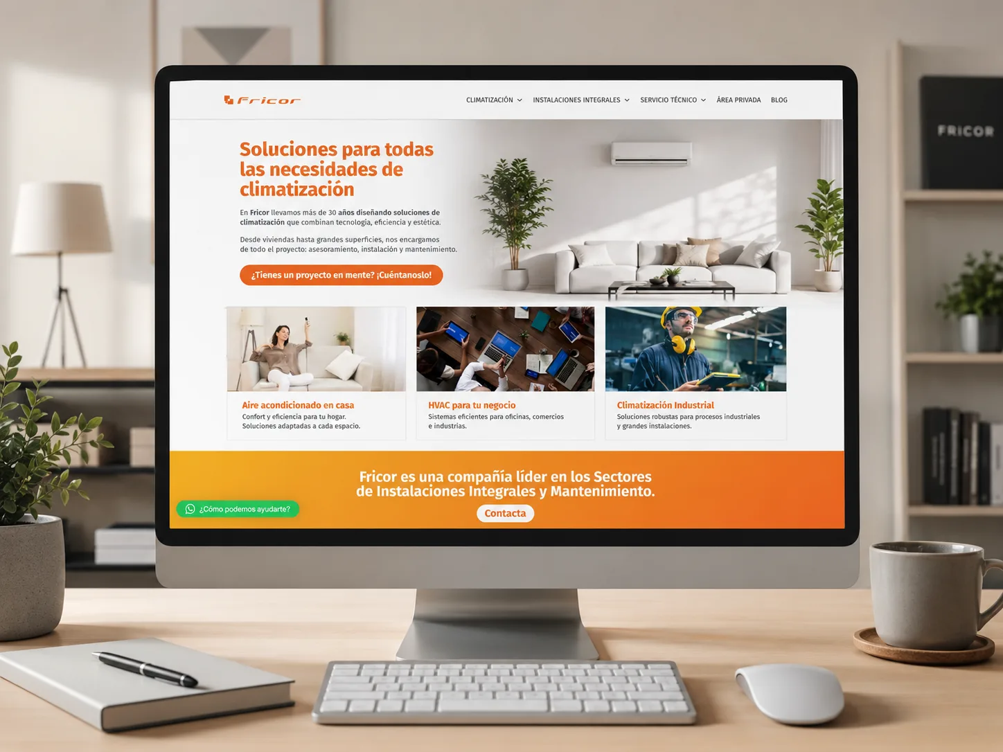 Fricor — Diseño web